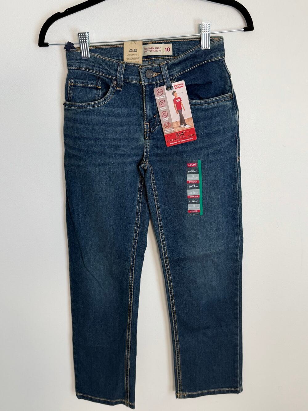 Levi's 514 Boys 10 straight jeans NWT